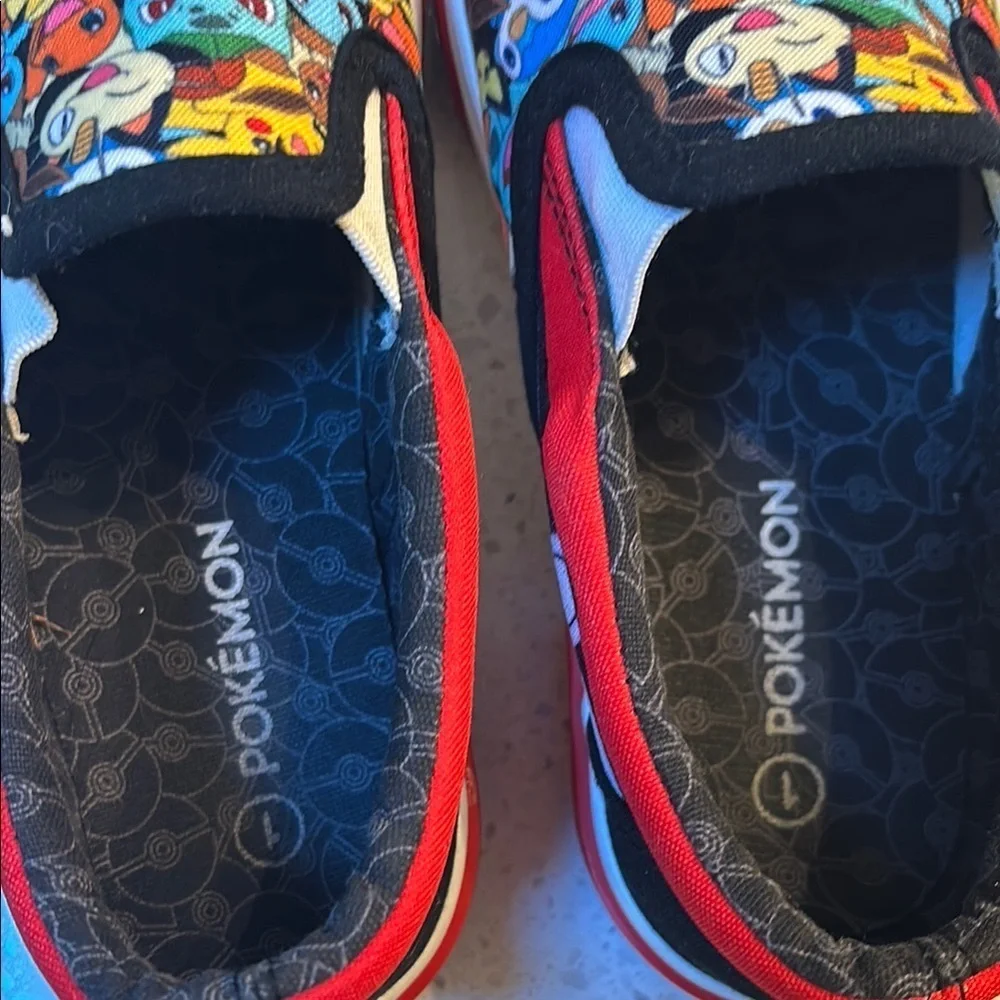 Ground UP Pokemon PIKACHU Slip-On Canvas Sneaker Shoes Unisex Youth Size 1